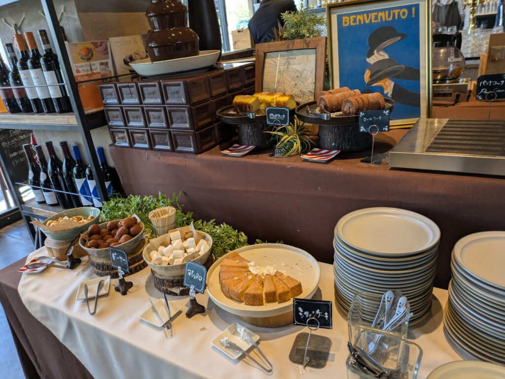 サルバトーレのランチのスイーツビュッフェ