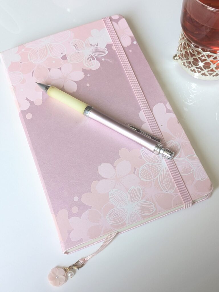 お気に入りのノートにはあれこれと本音をたくさん書いている